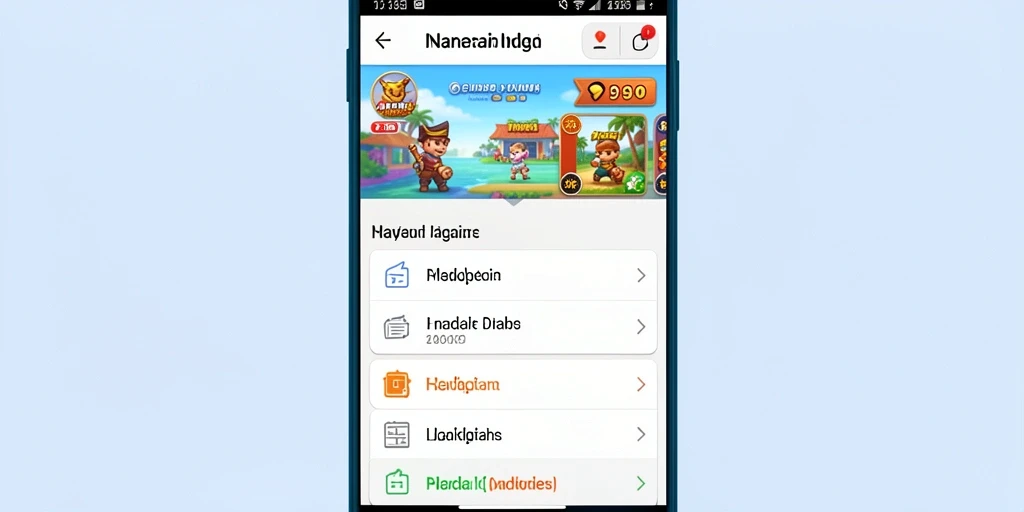 Tampilan awal game yang menakjubkan dan interaktif.