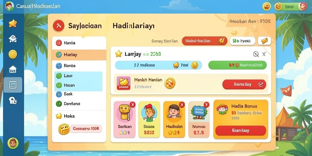 Gambar menunjukkan karakter utama dalam aksi.